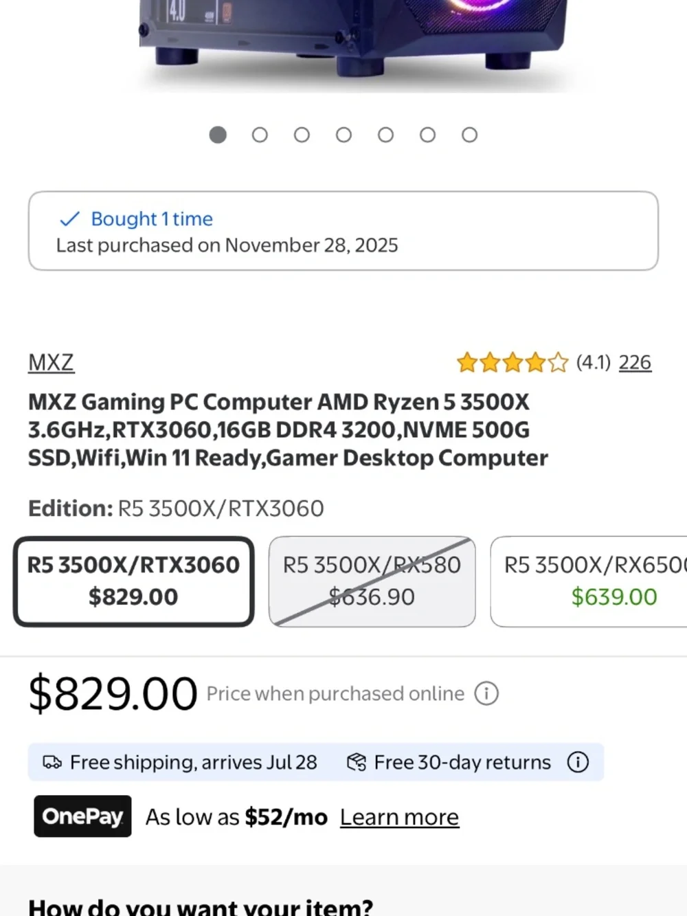 MXZ gaming PC